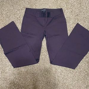 Purple and black dress pants
